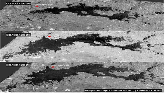 الماء يكتب تضاريس جديدة… والفضاء يراقب فيضانات الشمال الغربي للمملكة